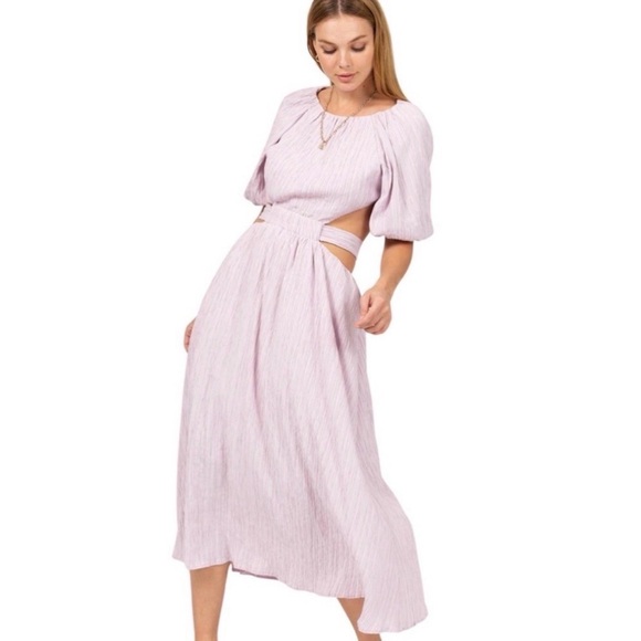 HYFVE Dresses & Skirts - NWT Elegant *Blue* HYFVE Dress with Cut-Out Details